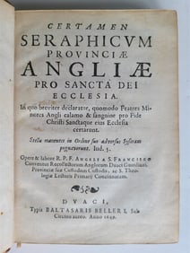 1649 ENGLISH FRANCISCAN WRITINGS ANTIQUE MISSIONARY IN JAPAN INDIA & MOROCCO