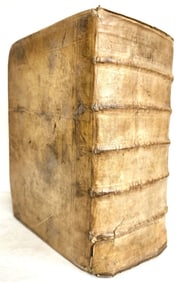 1663 CORPUS JURIS CIVILIS BY DENIS GODEFROY ANTIQUE VELLUM BINDING