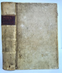 1690 GERARDUS VOSSIUS VELLUM FOLIO ANTIQUE CLARORUM VIRORUM AD EUM EPISTOAE