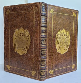 1703 WORLDS HISTORY KING FRIEDRICH WILHELM I COAT OF ARMS ANTIQUE ILLUSTRATED