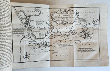 1748 HISTORY OF TRAVELS GUINEA BENIN & SIERRA LEONE ANTIQUE ILLUSTRATED