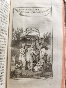 1751 HISTOIRE DES VOYAGES VOL. 36 ANTIQUE ILLUSTRATED TRAVELS TO INDIA
