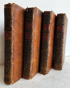 1777 DRAMATICK WORKS OF GEORGE COLMAN ANTIQUE 4 VOLUMES
