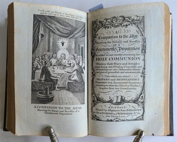 1789 BOOK OF COMMON PRAYER & PSALTER ENGLISH ANTIQUE CAMBRIDGE