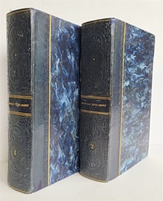 1793 BIBLE IN FRENCH ANTIQUE 2 VOLUMES ILLUSTRATED OVER 80 PLATES NEW TESTAMENT