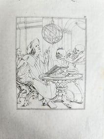 1831 DANCE OF DEATH POEM 48 ETCHINGS BY HOLBEIN ANTIQUE DER TODTENTANZ BECHSTEIN