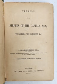 1848 TRAVELS TO CASPIAN SEA CRIMEA & CAUCASUS BY XAVIER DE HELL ANTIQUE RUSSIA