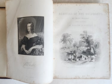 1850 BEAUTIES OF THE BOSPHORUS BY MISS PARDOE ANTIQUE ILLUSTRATED W/ 84 PLATES