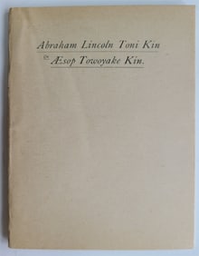 1893 DAKOTA INDIAN LANGUAGE ABRAHAM LINCOLN  AESOP FABLES ANTIQUE AMERICANA RARE