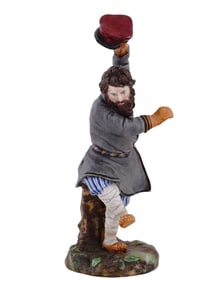 RUSSIAN PORCELAIN FIGURE, POPOV, LATE 19TH CENT.