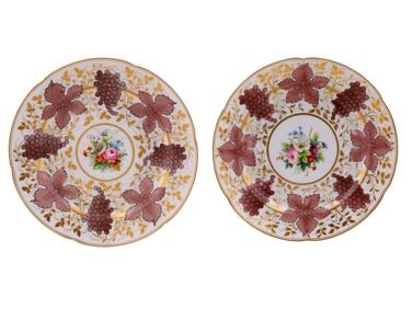 PAIR OF RUSSIAN PORCELAIN PLATES, IPF, 1912