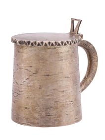 RUSSIAN TROMPE L'OEIL SILVER TANKARD, 1865