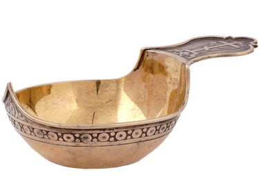 RUSSIAN SILVER-GILT KOVSH, OVCHINNIKOV, 1899-1908