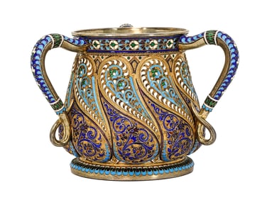 RUSSIAN ENAMEL CUP, MADE FOR TIFFANY, CIRCA 1899