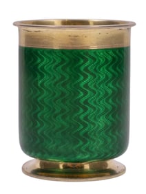 RUSSIAN SILVER AND ENAMEL CUP, FABERGE, 1899-