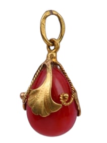 RUSSIAN EASTER EGG PENDANT, FABERGE, 1903-1917