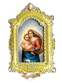 FINE MEISSEN PORCELAIN PLAQUE, 19TH CENTURY