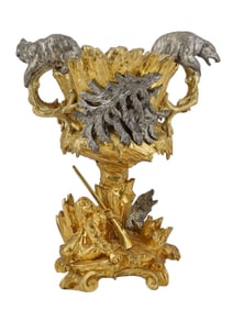 BRONZE WINE COOLER, PROBABLY RUSSIAN, 19TH CENT.