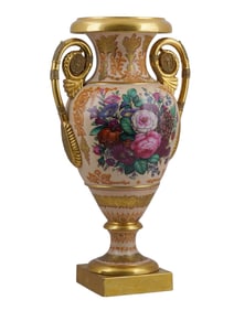 LARGE PORCELAIN VASE, FRANCE, 19TH CENTURY