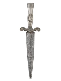 AN EXCEPTIONAL ITALIAN DAGGER WITH ETCHED DECORATION, 19TH C.