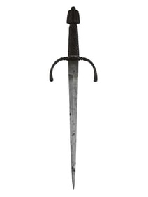 A VICTORIAN MAIN GAUCHE LEFT-HANDED PARRYING DAGGER