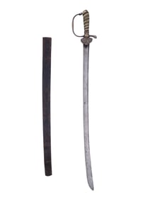A FRENCH HUNTING DAGGER WITH DYED BONE GRIP, 18TH CENTURY