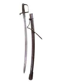 A PRUSSIAN CAVALRY TROOPER'S SABER WITH SCABBARD, 19TH CENTURY