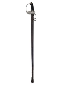 A RARE PRUSSIAN M1889 CAVALRY OFFICER SWORD 'N II' UNIT