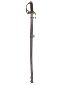 AN ENGLISH WILKINSON STRAIGHT SWORD WITH GEORGE V CYPHER, CA. 1910