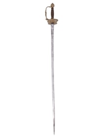 AN EARLY 18TH CENTURY AUGUSTUS II KING OF POLAND COURT SWORD