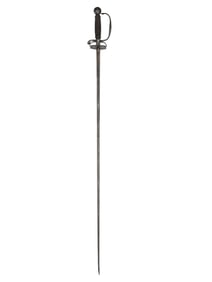 A 17TH CENTURY SOUTH GERMAN SMALLSWORD WITH SILVER INLAY