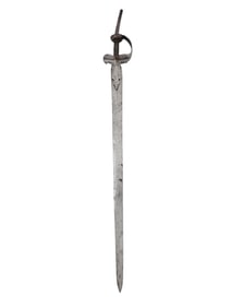 AN INDIAN FERINGI SWORD WITH A GERMAN BLADE, 17TH/18TH CENTURY