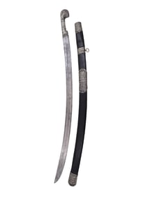 A CAUCASIAN SHASHKA SWORD WITH ENGRAVED HUNGARIAN BLADE, 18TH C.