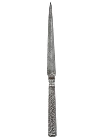 AN INDIAN MUGHAL STEEL SPEAR, 16TH OR 17TH CENTURY