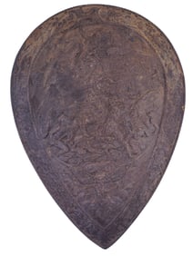 A RENAISSANCE-STYLE HENRY II CAST-BRONZE SHIELD, 19TH CENTURY