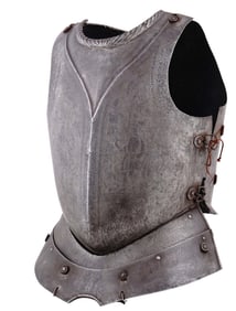 A EUROPEAN ARMOR BREASTPLATE AND BACKPLATE IN THE RENAISSANCE STYLE