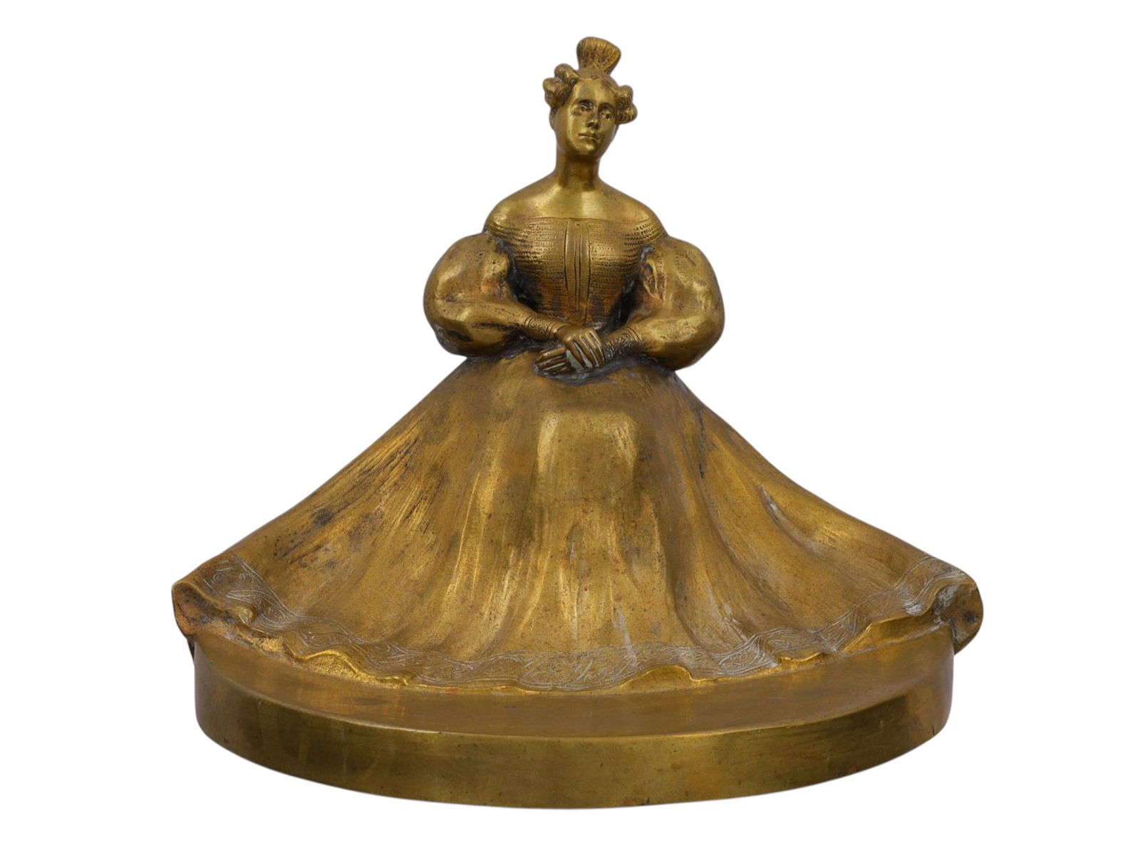 AN AUSTRIAN BRONZE "VIDE POCHE" PARLOR VISITING CARD HOLDER, C. 1900 (1 of 5)