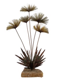 A JOHN STECK MID-CENTURY METAL SCULPTURE, 'DESERT PLANT', C. 1960S