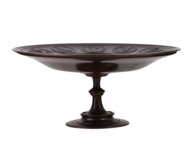 A GRAND TOUR BRONZE TAZZA WITH MYTHOLOGICAL SCENE AND HABSBURG ROYAL FIGURES
