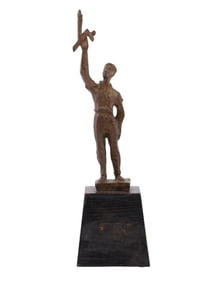 A CHAIM GROSS (1904-1991) BRONZE "TOUCH OF LEARNING", 1970