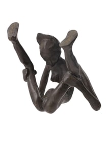 AN EROTIC SIGNED BRONZE FIGURE, EARLY 20TH CENTURY