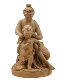 A TERRACOTTA SCULPTURE 'LE PETIT COLIN MAILLARD', 19TH/20TH CENTURY