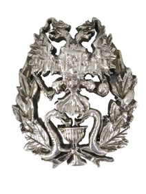 A RUSSIAN IMPERIAL SILVER BADGE