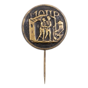 MOPR. FUNDRAISING BADGE OF THE “INTERNATIONAL ORGANIZATION FOR AID TO REVOLUTIONARIES