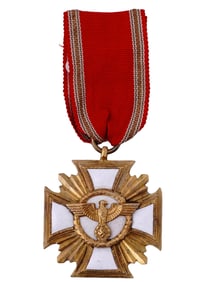 A NAZI GERMANY NSDAP 25-YEAR LONG SERVICE BADGE