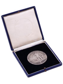A RARE NSDAP OBERDONAU TABLE MEDAL (CASED)