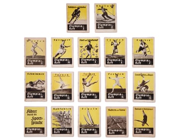 A LOT OF SEVENTEEN 1938 BERLIN OLYMPIC GAMES PROGRAMS