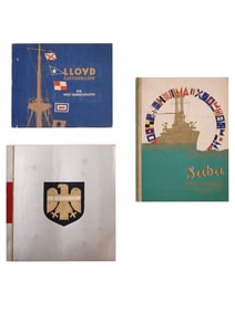 A LOT OF THREE GERMAN WW2 TOBACCO CARD ALBUMS
