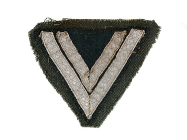 A WWII GERMAN ARMY TUNIC SLEEVE PATCH OBER CORPORAL