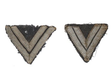 TWO WWII GERMANY OBERLEUTNANT PATCHES FOR FIELD TUNIC